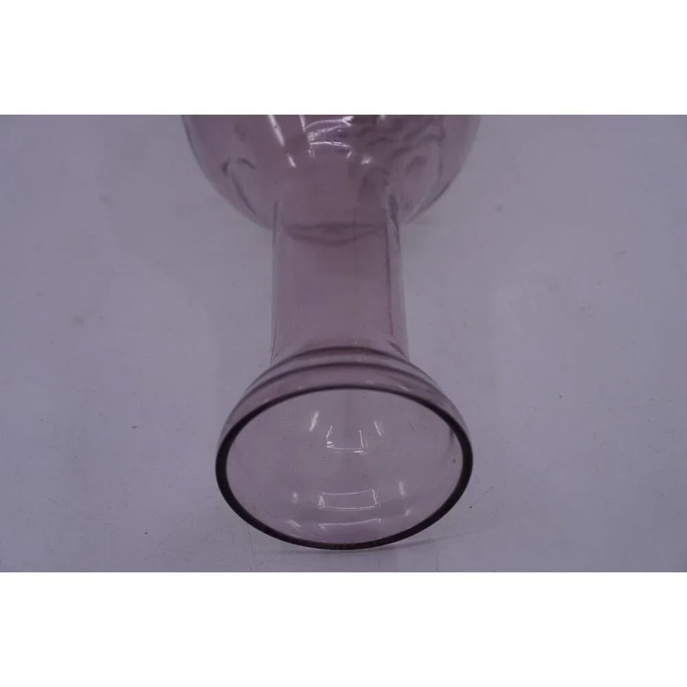 Pink Depression Glass Vase Etched Embossed Glass Grape Design